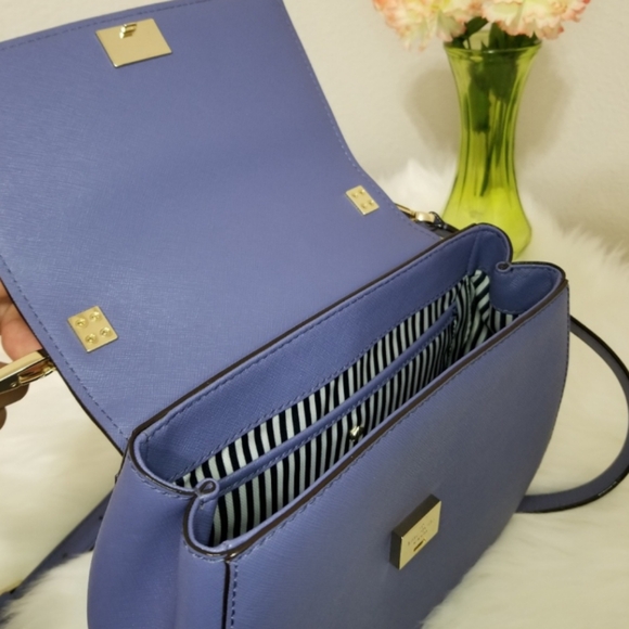 Kate Spade Cameron Street Byrdie Birdie Crossbody Bag In Blue Oyster - Picture 3 of 14